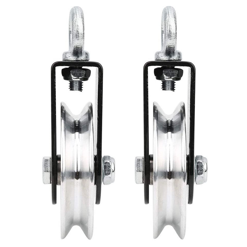 Heavy Equipment Lift - 2Sets Heavy Duty Bearing Lifting Pulley